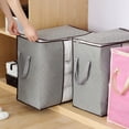 thumbnail image 5 of Clothes Storage Bins Foldable Closet Organizer Storage Containers with Durable Handles Thick Fabric for Clothing, Blanket, 5 of 8