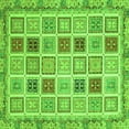 thumbnail image 1 of Ahgly Company Indoor Square Oriental Green Modern Area Rugs, 3' Square, 1 of 4