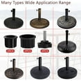 thumbnail image 4 of Umbrella Hole Ring Plug Patio Umbrella Hole Cap 6 Pcs Bexikou Black Plastic Outdoor Umbrella Base Replacement Parts, 4 of 7
