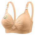 thumbnail image 3 of Bovxnpu Bras for Women, Womens Push Up Everyday Bras Seamless Wireless Supportive Bra Sports Bra, Woman's Printing Gathered Together Large Size Daily Bra Underwear No Rims, 3 of 9