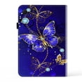 thumbnail image 3 of Tablet Case for Samsung Galaxy Tab A9+ Lightweight PU Leather/TPU Folio Case with Card Slots/View Stand - Protective Cute Cover,Blue Butterfly, 3 of 9
