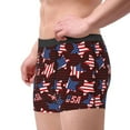 thumbnail image 4 of Balery American Stars1 Men's Boxer Briefs, Soft and Breathable Cotton Underwear with nylon Waistband-Large, 4 of 9