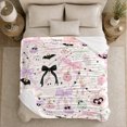 thumbnail image 5 of Ghost Pumpkin Scene Ghosts And Pumpkins Spooky Holiday Art Halloween Lovers Playful Harvest Motif Warm Flannel Blanket, Halloween Gift for Living Room and Family Room Home Decor, 5 of 9