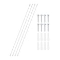thumbnail image 1 of Stainless Steel Lanyard Cable with Eyelets 0.06" x 39" 1.5mm x 100cm Lock Security Wire Rope with Screws, 4 Pack, 1 of 6