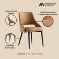 thumbnail image 4 of 8-Piece Tremont Saddle Leatherette Dining Chair with Metal Legs, 4 of 18