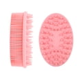 thumbnail image 1 of Cepillo de baño y champú de silicona suave para bebés, doble cara con cerdas elásticas para masaje y limpieza profunda. Ideal para piel sensible y cuero cabelludo, promueve la circulación y reduce la, 1 of 7