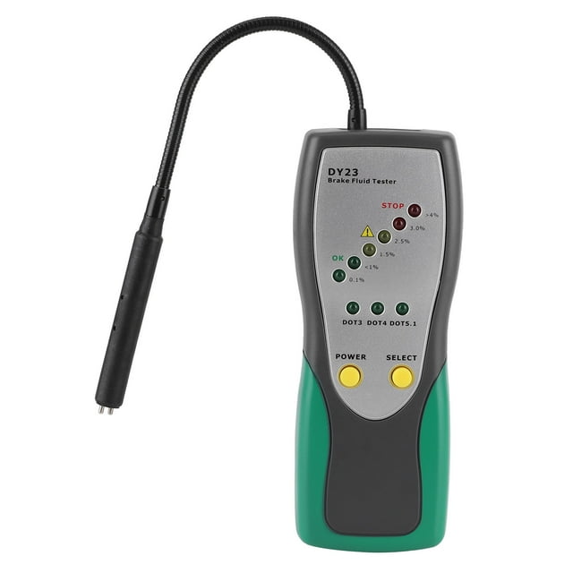 Probador de líquido de frenos Digital para automóvil con sistema de alarma doble con sonda de cuello de cisne de 30mm Jadeshay A
