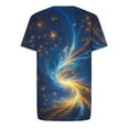 thumbnail image 4 of Gamivast Mens T Shirts Short Sleeve Artistic Painting Tee Shirts Breathable Comfort Novelty Graphic T-Shirts Regular Fit Starry Print Wear Holiday Trip, 4 of 5