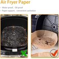 thumbnail image 2 of Roofei 50 Pcs Doublures en Papier pour Friteuse à Air Chaud, Papier de Cuisson Jetable en Papier Parchemin pour Friteuse à Air, Doublures en Papier Huilé en Silicone, Papier de Cuisson de Qualité Alimentaire Résistant à l'Huile et à l'Eau pour Rôtir, Cuire, Friteuse à Air, 2 of 7