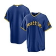 thumbnail image 1 of Mariners Seattle Mariners 24 Griffey Jr. 44 Rodriguez MLB Chandail de Baseball Chandail Édition Urbaine Bleu Foncé Blank-Hu, 1 of 2