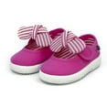 thumbnail image 2 of Victoria Toddlers Slip On Canvas Bow Shoes, Fuchsia \ White,7.5 M US, 2 of 7