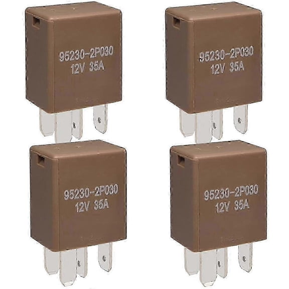 12V 35A 4-Pin Power Relay (4-Pack) - Vehicle Multi-Purpose Automotive Relays