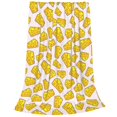 thumbnail image 2 of Fotbe Cheese Manta de Franela Acolchonada con Estampado, Súper Suave y Esponjosa, Extra Grande para Sofá, Cama, Uso Todo el Año-40"x30", 2 of 7
