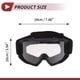 thumbnail image 4 of Gafas de motocicleta Unique Bargains, gafas de ciclismo, lente clara, marco negro, 4 of 6
