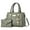 Grey, variant on Womens Handbag Wallet Fashion Tassel Tote Shoulder Bag Top Handle Satchel Purse Set 2pcs