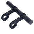 thumbnail image 1 of Eigraketly Extensor de manillar de bicicleta con abrazaderas dobles, soporte de extensión para teléfono, marco de patinete, fibra de carbono negra Type2 NO2 Eigraketly OD020549-02B, 1 of 6