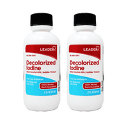 2 Pack - Leader Decolorized Iodine First Aid Antiseptic 2 fl oz