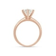 thumbnail image 5 of 1 3/4 Cttw 8.5MM Round Cut Lab Created Moissanite Diamond Solitaire 6-Prongs Engagement Promise Ring Jewelry Gift for Women in 14K Rose Gold Over Sterling Silver (G-H Color, VVS1 Clarity, 1.75 Cttw)-5, 5 of 8