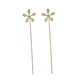 thumbnail image 5 of Pendientes colgantes de enhebrador de aleación Perno de oreja duradero para trabajo de compromiso de cumpleaños Dorado Hugo aretes colgantes con enhebrador, 5 of 7