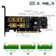 thumbnail image 4 of 3 en 1 Msata PCIE M.2 NGFF NVME SATA SSD a PCI Express 4X SATA3 Aapter, 4 of 9