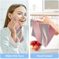 thumbnail image 7 of 2PCS Rose Gold Texture Towels Cotton Washcloths Set,Quick Drying & Absorbent Soft Bathroom Hand Towel Lightweight & Portable Fingertip Towel Decor Gift, 7 of 7