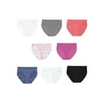 thumbnail image 2 of Hanes Women's Cotton Hi-Cut Panties 8-Pack (6 +2 Free Bonus Pack), 2 of 5