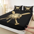 thumbnail image 3 of Castle Fairy Sport Baseball Bed Sheets for Children Teens,Ball Gamer King Sheets, 3 of 7