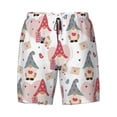 thumbnail image 4 of Lsque Mens Swim Trunks Gnome With Love Letter Pattern - Bathing Suit Compression Liner - Beach Swim Shorts Swimwear - (S-3XL) - Stretch Quick Dry -Large, 4 of 9