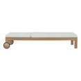 thumbnail image 5 of Modway Upland Outdoor Patio Teak Chaise in Natural White, 5 of 7