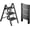 3 step, variant on Step Ladder, Folding Step Stool with Widen Anti-Slip Pedals, Sturdy Carbon Steel Ladder, Convenient Handrail Heavy Duty Step Stools for Adults Kitchen
