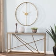 thumbnail image 2 of SEI Furniture Duzen Horloge Murale Ronde en Métal de 33 Pouces en Or, 2 of 8