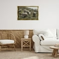 thumbnail image 3 of Stupell Industries Sheep At Pasture Landscape Painting Gold Floater Framed Canvas Art Print Wall Art, 31 x 21, 3 of 10