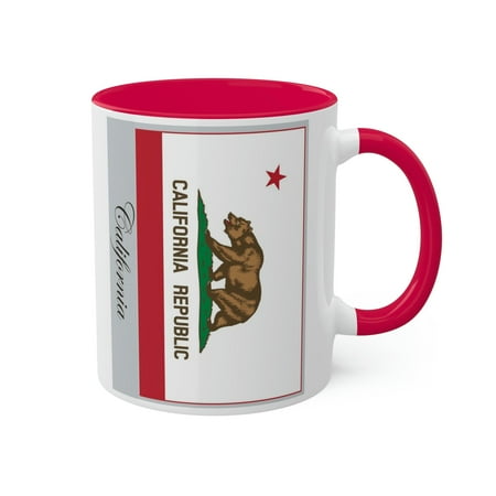

US State Flag California Colorfill Red Mug 11oz