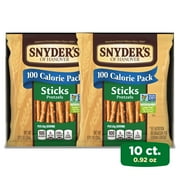 Snyder's of Hanover, 100 Calorie Pretzel Sticks, Single Packs, 10 Ct