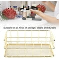 thumbnail image 6 of CATPAN Desktop Metal Storage Basket, Gold Grid Storage Tray Small Wire Baskets Fruit Basket Metal Organizer Tray Home Decoration Ornaments, 6.7 x 4.7 x 2.4in, 6 of 9