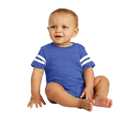 

Rabbit Skins Infant Football Fine Jersey Bodysuit