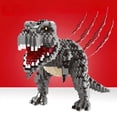 thumbnail image 4 of HI-REEKE Dinosaur Micro Mini Building Block Set Tyrannosaurus Rex Plastic Building Toy for Kid Adult Gray, 4 of 6
