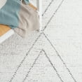 thumbnail image 6 of SAFAVIEH Casablanca Sharyl Diamond Cotton Area Rug, Ivory/Grey, 8' x 10', 6 of 8