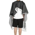 thumbnail image 1 of Peadrinser Delantal, 150x135 CM Barber Capa Barber Cape Belling Aver Water Aplus Con Hebilla para El Salón y Barbero, 1 of 7