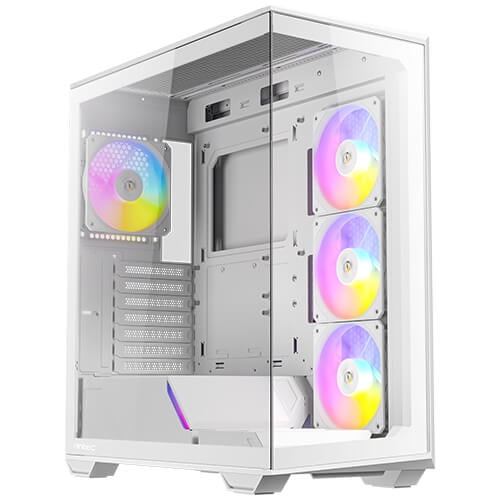 ANTEC DARK CUBE GAMING CASE C3 ARGB ITX, M-ATX, WHITE