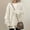 White, variant on Odbmxy V-Neck Oversized Sweaters for Women Long Sleeve Pullover Chunky Women Sweater Knitted Black Casual Solid Sweaters