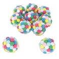 thumbnail image 2 of Pelota de Juguete para gatos Bling Bling 10 piezas de pelota de pompón colorida, 2 of 12