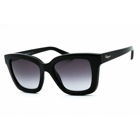 Salvatore Ferragamo SF 955S Plastic Womens Square Sunglasses Black 53mm Adult