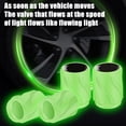 thumbnail image 2 of 4PCS Car Luminous Tire Valve Caps, Fluorescent Night Glowing Air Stem Covers, Glow in The Dark Automotive Tire Air Caps, Universal for SUV, Truck, RV, Corrosion Resistant Valve Covers, 2 of 9
