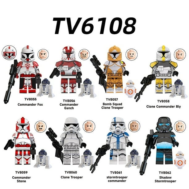 Ls 8pcs Star Wars Minifigures Playset Compatible For Lego Toy Building Kit Age 6
