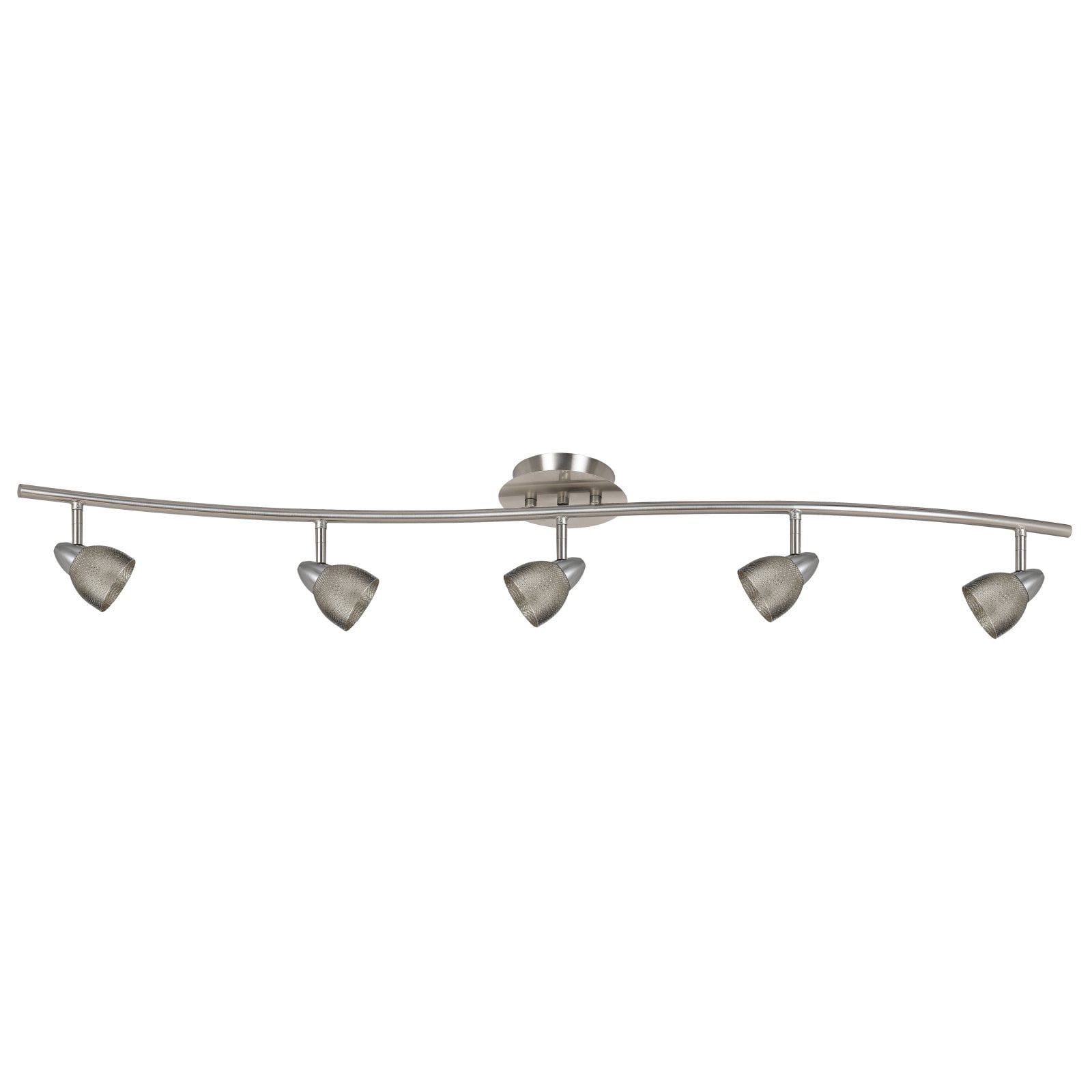 Serpentine 5 - Light Brushed Steel / Silver Track Lighting