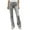 Gray, variant on Lenpel Jeans for Women Low Rise Straight Leg Stretchy Denim Pants Trendy Casual Trousers with Pockets