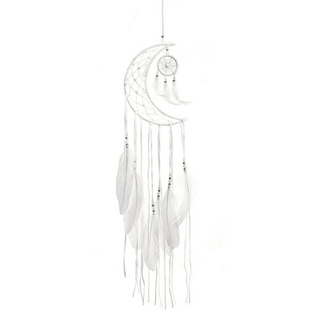 

Yoone Moon Feather Dream Catcher Hanging Home Dormitory Pendant Wall Ornament Decor