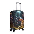 thumbnail image 3 of Daiia Purple Glowing Mushroom Luggage Cover, Thickened Washable Travel Luggage Covers, Elastic Unique Baggage Covers for 18-20 inch Luggage-Large, 3 of 9