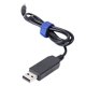 thumbnail image 2 of Cable convertidor de USB a CC, cable elevador de voltaje de 5 V a 9 V, 5,5 x 2,1 mm, conector CC macho, 1 m, nuevo, 2 of 6